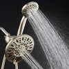 AquaDance Brushed Nickel 7" Premium High Pressure 3-Way Rainfall Combo