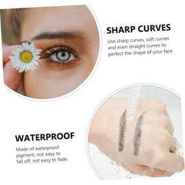 Mobestech -Like Eyebrow Stickers 6 Sheets False Eyebrows Cosmetics for Natural Look Waterproof No Painful Surgery Needed