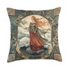 Viking Freyja Goddess Norse Mythology Deity Throw Pillow