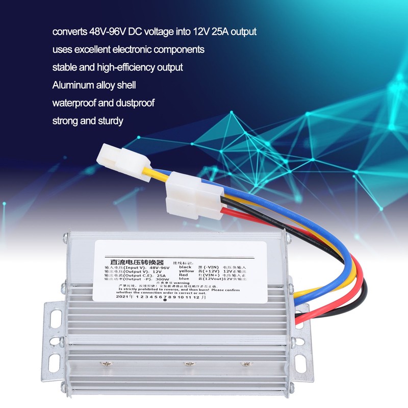 48V‑96V to 12V DC Voltage Converter Stable Waterproof Efficient Output