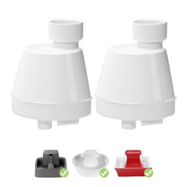 Katze-Brunnen-Ersatzfiltergehäuse kompatibel mit Avalon, Schmetterling, Creekside, Pagode, Sedona, Seascape, Seaside Hundewasserbrunnen, Haustierwasserbrunnen-Ersatzfiltergehäuse, 2 Stücke