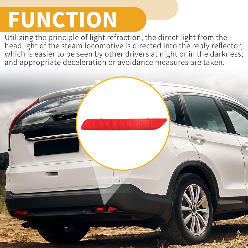 X AUTOHAUX Bumper Reflector No.33505-SWA-J01 - Car Rear Right Bumper