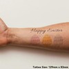 Azeeda 'Happy Easter' Temporäres Tattoo - Hautfreundlicher & Ungiftiger Abziehbild