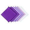 7 Pcs Cotton Fabric Square Solid Color Twill Cotton Fabric