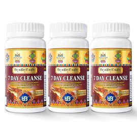 UQB 7 Day Cleanse with Herbal Saffron & Fo-Ti – Advanced Gut Detox Formula – Natural Bowel Support – 60 Capsules:_3 bottles