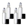 10 ml. Thick Glass Roll on Bottle with Steel Roller.