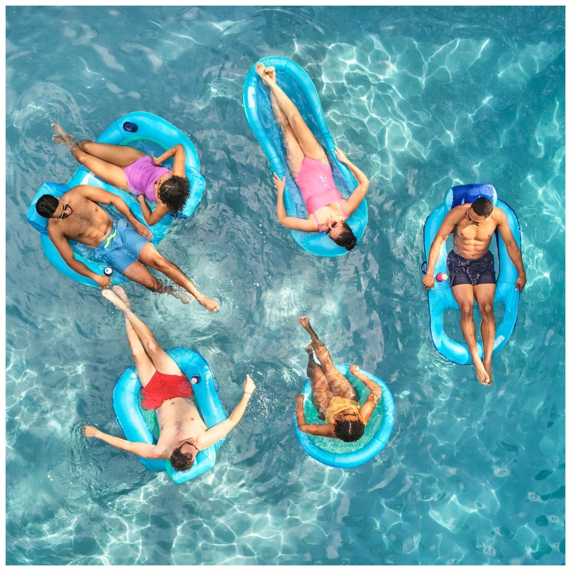 SwimWays Spring Float Premium Duo, Pool Chair Fits 2 Adults,