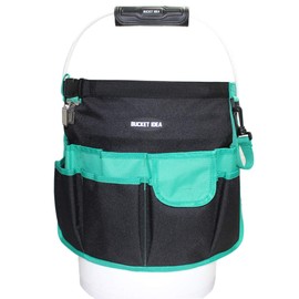 MELOTOUGH Bucket Idea Bucket Tool Organizer for Garden Tools Fit 3.5 to 5 Gallon Bucket (Green)