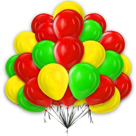 Red Yellow Light Green Balloons 10 Inch Party Balloons Pack 25pcs Latex Balloons for Birthday Festival Carnival Circus Robot Blocks Video Game Party Decoration