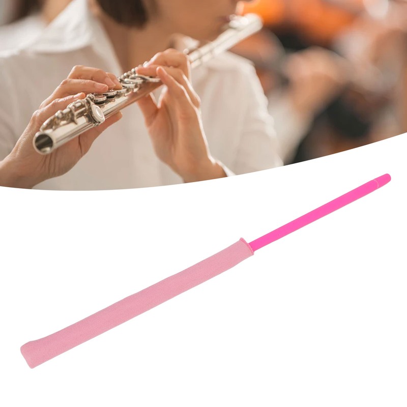 Flute Cleaning Rod Cloth Integrated Stick Tool Woodwind Musical Instrument