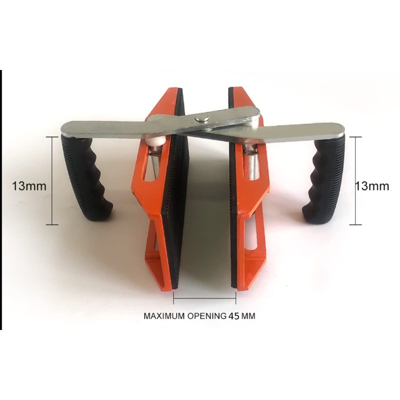 High Eagle 2 Pack Double Handed Stone Carrying Clamps Granite