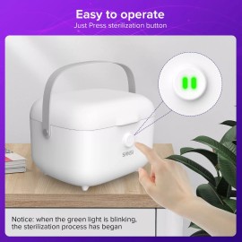 SANSI UV Light Sanitizer Box Sanitizes in 5 Minutes 5.1L Large Sanitize for Baby