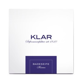 Klar Seifen Men's Bath Soap 150 g, Palm Oil Free, with Citrus Leather Note, Suitable for Normal Skin, Soap 11008