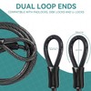 EEBBL Heavy Duty Security Cable, Commercial Grade, Galvanized Braided Steel,