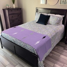 Open Road Goods Yoga Blanket - Thick Mexican Thunderbird Blanket - Handmade and Made for Yoga! (Violet Purple)