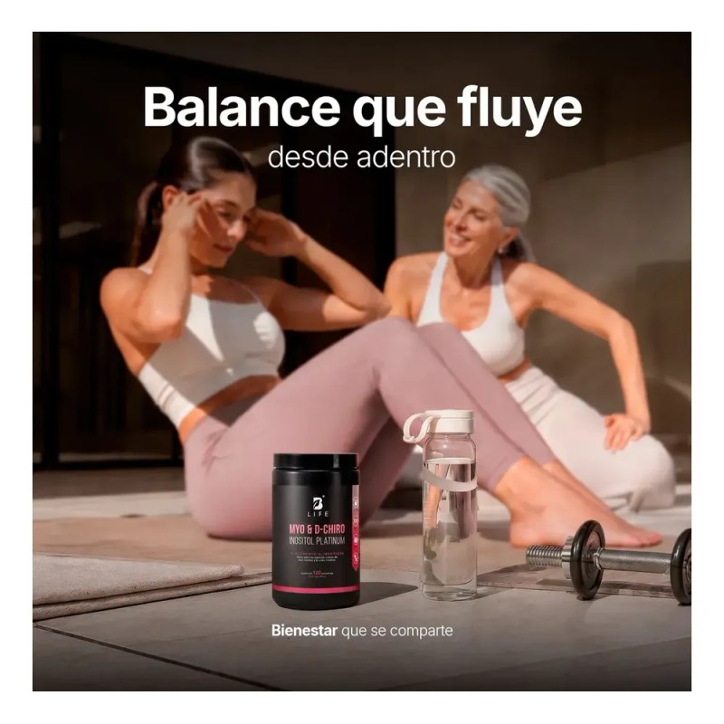 Myo & D-chiro Inositol Platinum Ratio 40:1 492g 120 Porciones.
