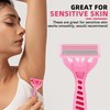 5/10 Pack 5-Layer Pink Manual Razor for Women, Classic Manual