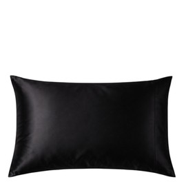 Casa Della Silk Dolce Mulberry Silk Pillowcase – Standard – Midnight Noir