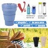​​​Taza de Viaje Plegable de Silicona,375 ML ​​Vaso plegable,Reutilizable Tazas
