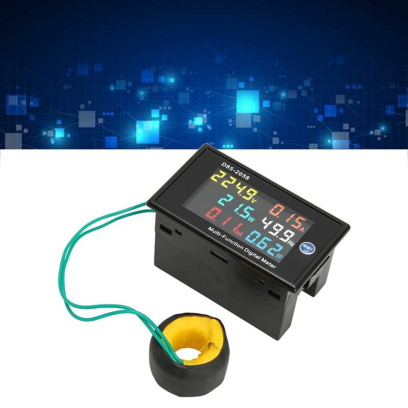 AC Meter Single Phase LCD Digital AC Panel Meter Voltage