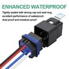 Weasch 2 Pack Waterproof Relay Kit, 24V 40A, 4 Pin