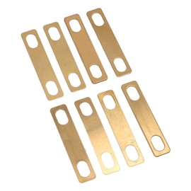 Brass Luthier Neck Shim, 8 Pieces Guitar Neck Repair Shims Good Match Non Damage 0.2 mm 0.5 mm 1 mm Thickness Protection for Bass