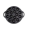 VONOTO Takoyaki Grill Pan, Cast Iron Takoyaki Maker Skillet, 9