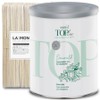 Ital Wax Top Line Soft Wax Tin Emerald for Large Areas, 1 Piece, 800g / 이탈왁스 넓은부위용 탑 라인 소프트왁스 틴 에메랄드, 1개, 800g