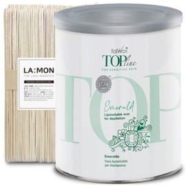 Ital Wax Top Line Soft Wax Tin Emerald for Large Areas, 1 Piece, 800g / 이탈왁스 넓은부위용 탑 라인 소프트왁스 틴 에메랄드, 1개, 800g