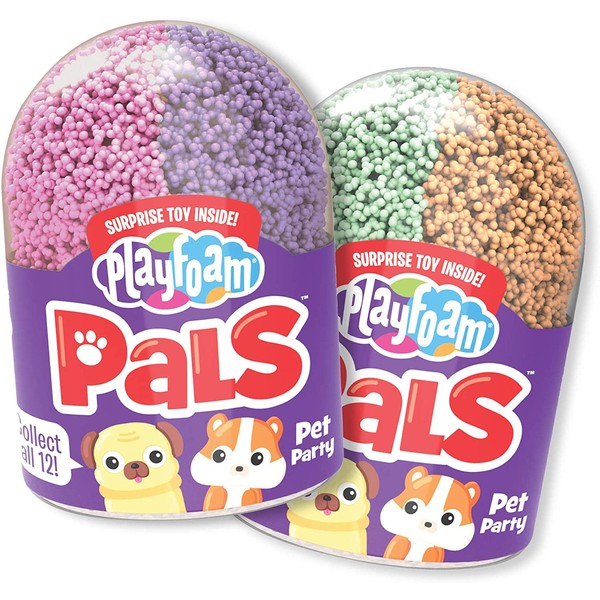 Educational Insights Playfoam Pals Pet Party 2-Pack | Non-Toxic, Never Dries Out | Sensory, Shaping Fun, Arts & Crafts For Kids | Surprise Collectible Toy | Perfect for Ages 5+