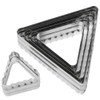 Ateco Jelly Triangle Cookie Cutter Set Fluted & Plain Edges