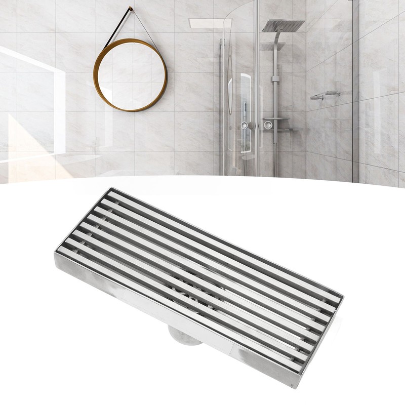 Linear Shower Drain Stainless Steel Odor Resistant Rectangular Floor Drain