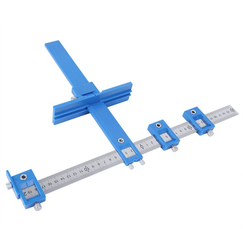 Punch Locator Drill Guide Cabinet Woodworking Fixture Pull Drawer Fixed