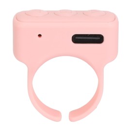 für TikTok Scrolling Ring, Tik Tok Bluetooth Ring Remote App Page Turner Clicker für Telefonkamera, IOS, Android Wireless Remote Shutter Selfie Button (PINK)