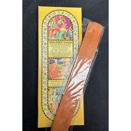 Song of India - India Temple Incense Sticks. 120 Stick Package. 150 Grams with Xtrendy Wooden Incense Holder