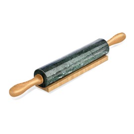 Koville Marble Rolling Pin, Non-Stick Stone Dough Roller, Rolling Pin for Baking,Pasta, Dumpling, Ravioli, Fondant,Pie Crust, Kitchen Baking Pastry Tools