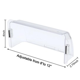 DGQ Unbreakable Air Deflector 8" to 12" Adjustable Heat and Air Vent Deflector Magnetic for Floor Registers, Also Work for Vents, Sidewall, and Ceiling Registers, Pack of 4