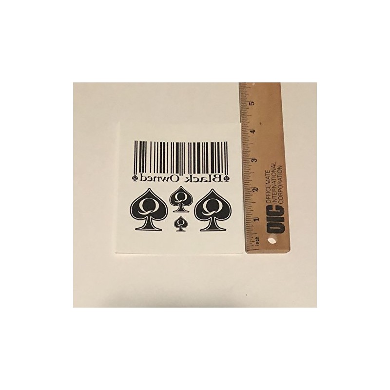 5 Sheet - Black Owned and QoS Temporary Tattoo Pack