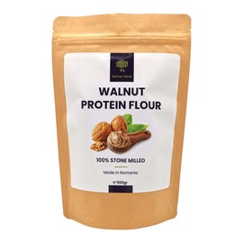 Walnut Flour 500 Grams ✔️ by Hortus Verdi® 💚 100% Natural - EU Origin - RAW Vegan - 50% Protein - Gluten Free - Defatted