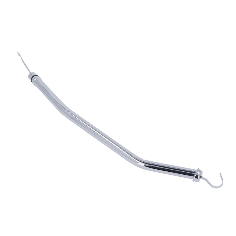 22in Transmission Oil Dipstick Silver Chrome Stainless Steel Tube for