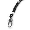 trage.band® Short Adjustable Wrist Strap with Carabiner Hook Black