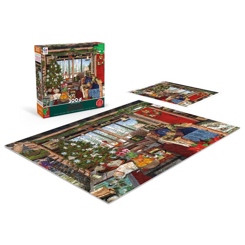 Ceaco - Tracy Flickinger - Christmas Lodge - 300 Piece