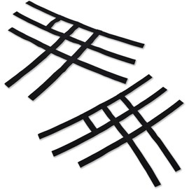 CNNELL Black Nerf Bar Nets Compatible with ATV Honda 2006-2011 TRX450R 400EX 400X 300EX Webbing