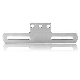 jose2015 motorcycle license plate mount - motorcycle license plate holder with integrated taillight mount, alloy steel, easy installation Silver