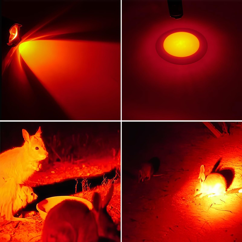 LIAISIMI Red Light Torch, Tactical Bright Powerful Red LED Torch,