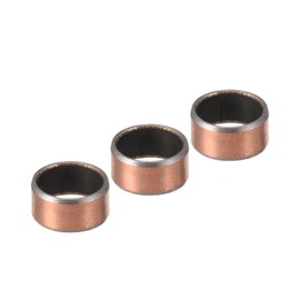 Kozelo 3pcs 1006 Sleeve Bearings - [10mm Bore Dia x 12mm OD x 6mm Length] Wrapped Oilless Bushings for Sliding Movements of Machinery Use