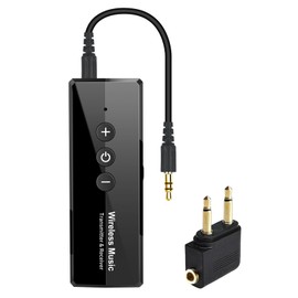 Upgraded Bluetooth 5.4 Transmitter Receiver, USB-C Bluetooth Audio Adapter for Airplane TV Car Gym Home Stereo System, Can Pair 2 Wireless Headphones Simultaneously