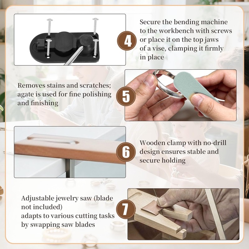 NURATIT Ring Bender Kit for Spoons, Ring Bender Tool, Spoon