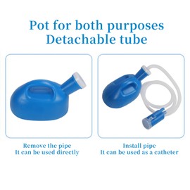 Portable Male Urinals for Men 2000ml Urine Bottle with Telescopic Catheter Portable Urinal for Hospital Home Camping Spill Proof Pee Bottles Travel Urine Collection Containers