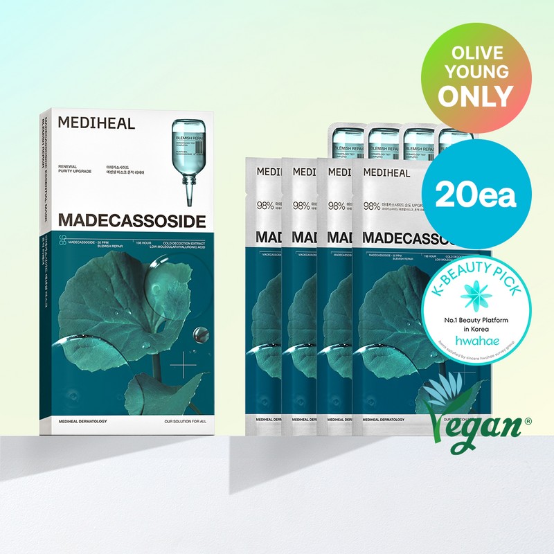 MEDIHEAL Madecassoside Essential Mask Sheet Blemish Repair 20ea - Madecassoside